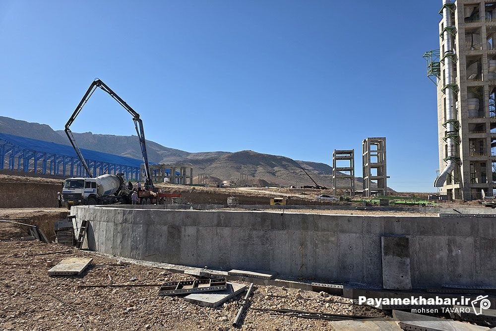 پیشرفت ۵۱ درصدی طرح انتقال کارخانه سیمان فارس