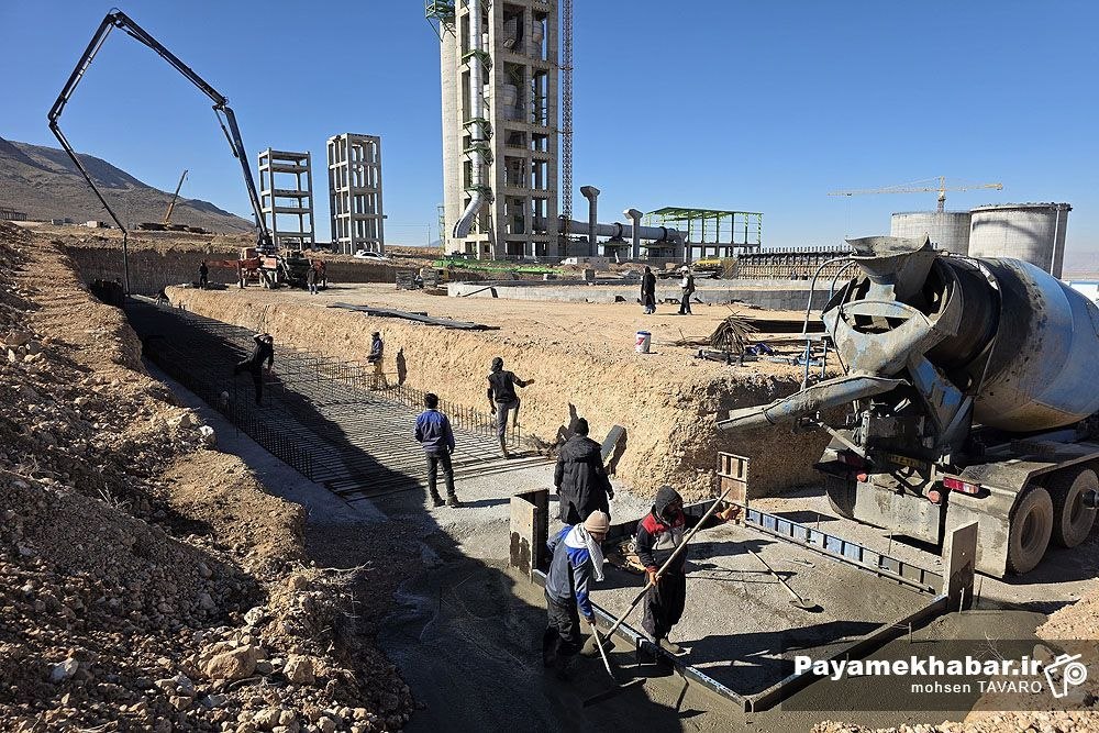 پیشرفت ۵۱ درصدی طرح انتقال کارخانه سیمان فارس