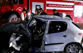 واژگونی خودرو در کمربندی شیراز ۳ کشته و ۲ مصدوم برجای گذاشت